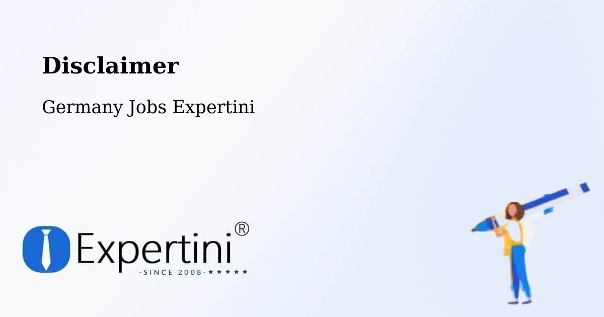 Disclaimer - Germany Jobs Expertini