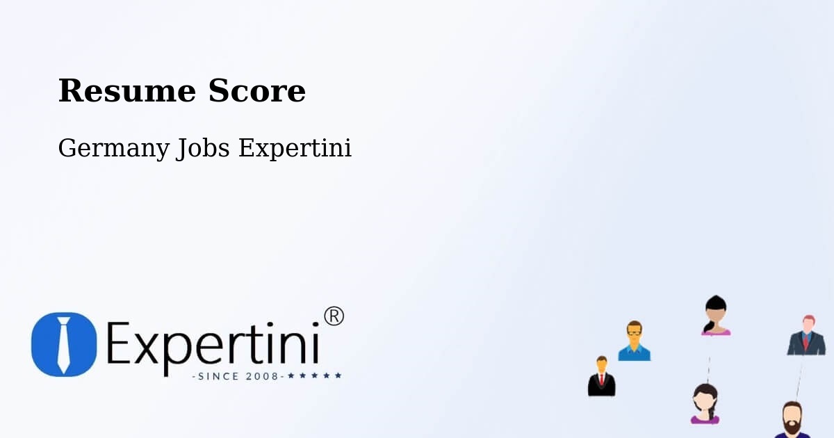 Resume Score - Germany Jobs Expertini