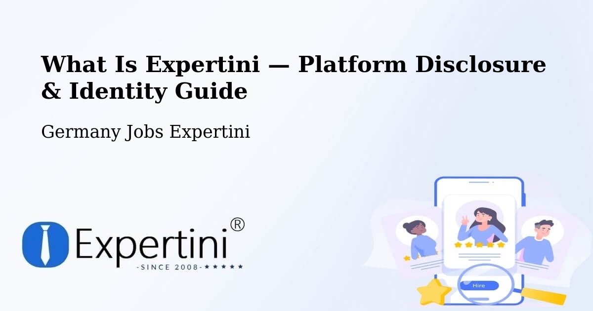 What Is Expertini — Platform Disclosure & Identity Guide – Weisel